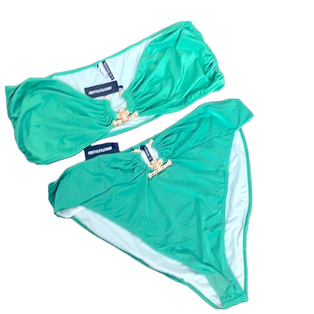 Pretty Little Thing Women's Swimwear Set - Green